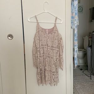 Pink boho dress